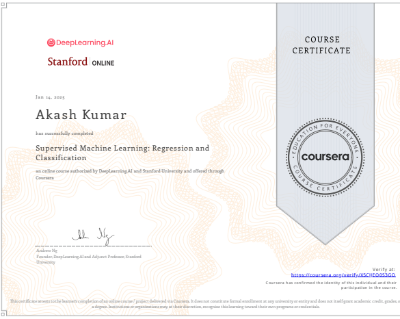 Certification 1