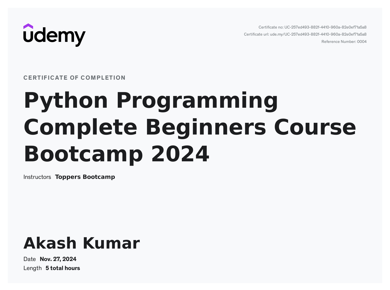 Certification 3